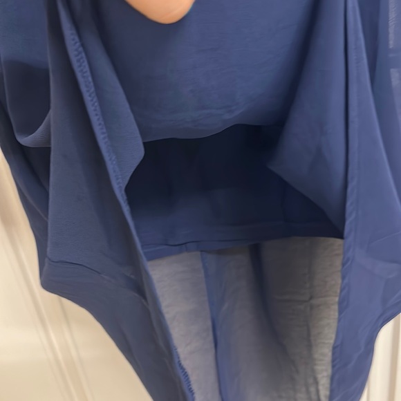 NWOT Topshop Asymmetrical Hemline , sleeveless dress with slip & back zip!UK 12 - Picture 6 of 14